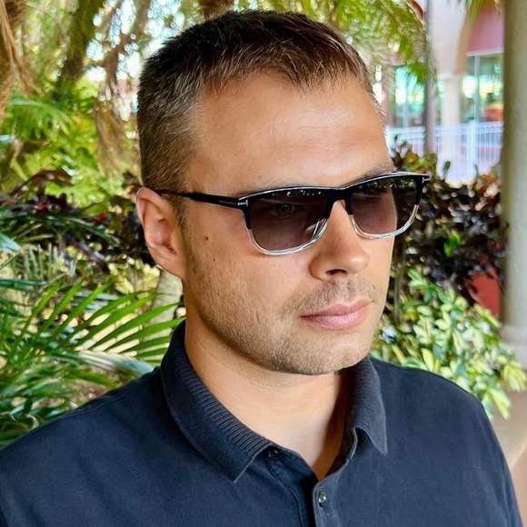 NEW!!! TOM FORD Caleb Sunglasses TF813 03C Titanium Authentic - Picture 2 of 11